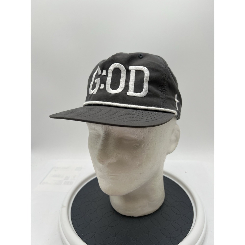 Richardson Outdoor 256 G:OD God Christian Cross Rope Hat Snapback Gray Cap